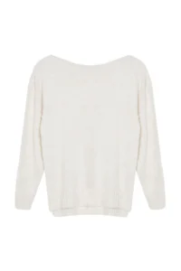 TRENDYOLMİLLA Stone Woolly Boat Neck Basic Knitwear Sweater - Image 6