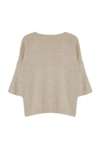 TRENDYOLMİLLA Beige Pocket Detail Knitwear Sweater - Image 9