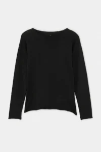 TRENDYOLMİLLA Black Cotton Thin Knitwear Sweater - Image 6