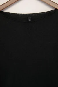 TRENDYOLMİLLA Black Cotton Thin Knitwear Sweater - Image 7