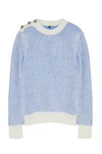 TRENDYOLMİLLA Light BLUE Button Detailed Soft textured Knitwear Sweater - Image 6