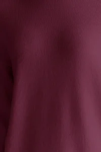 TRENDYOLMİLLA Burgundy Wide Pattern Soft textured Knitwear Sweater - Image 5