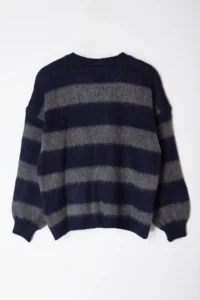 TRENDYOLMİLLA NAVY BLUE Soft textured Wide Pattern Knitwear Sweater - Image 7