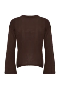 TRENDYOLMİLLA Brown Wide Pattern Soft textured Knitwear Sweater - Image 9