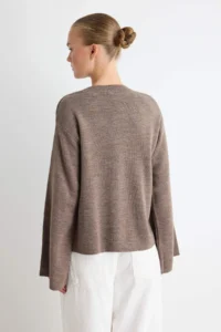 TRENDYOLMİLLA More Sustainable Mink Basic Knitwear Sweater - Image 4