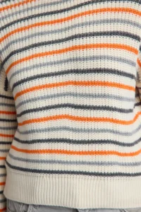 TRENDYOLMİLLA Stone Basic Striped Soft textured Color Blocked Knitwear Sweater - Image 4