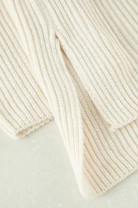 TRENDYOLMİLLA Ecru Turtleneck Wide Pattern Knitwear Sweater - Image 7