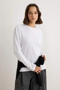 TRENDYOLMİLLA Black-WHITE 2 Sets Paket 100% single jersey Oversized/Wide Cut Knitting T-Shirt - Image 2