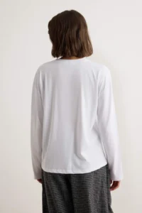 TRENDYOLMİLLA Black-WHITE 2 Sets Paket 100% single jersey Oversized/Wide Cut Knitting T-Shirt - Image 4