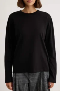 TRENDYOLMİLLA Black-WHITE 2 Sets Paket 100% single jersey Oversized/Wide Cut Knitting T-Shirt - Image 6