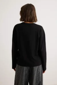 TRENDYOLMİLLA Black-WHITE 2 Sets Paket 100% single jersey Oversized/Wide Cut Knitting T-Shirt - Image 7
