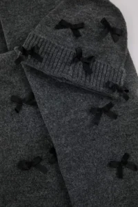 TRENDYOLMİLLA Soft textured Ribbon Detailed 2 Sets Knitwear Scarf-Beanie Set - Image 4