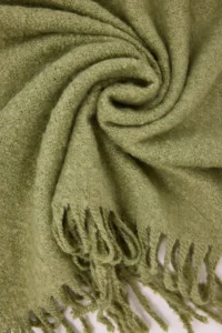 TRENDYOLMİLLA Green Soft textured Women Scarf - Image 2