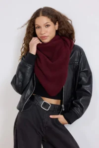 TRENDYOLMİLLA Burgundy Women Shawl - Image 2