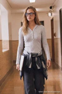 TRENDYOLMİLLA Snow Melange Hooded Ribbed buttoned Fitted Knitting Blouse - Image 2