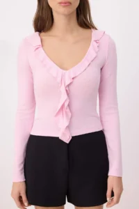 TRENDYOLMİLLA PINK Blouse - Image 3