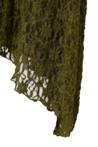 TRENDYOLMİLLA Special Collection Khaki Plain Asymmetric bodycon/Fitting Maxi Knitting Lace Dress - Image 3