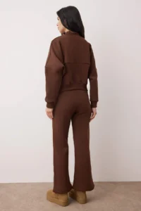 TRENDYOLMİLLA Dark Brown  Knitting Tracksuit - Image 4