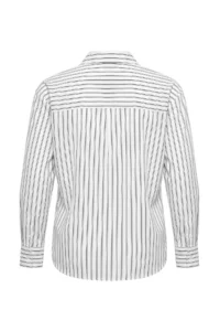 TRENDYOLMİLLA Black-WHITE Striped Shirt - Image 9