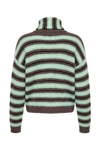 TRENDYOLMİLLA Brown Shawl Detailed Soft textured Oversized V-neck Knitwear Cardigan - Image 8