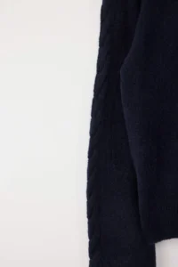 TRENDYOLMİLLA NAVY BLUE Soft textured Hair Knitting Detailed Knitwear Sweater - Image 7