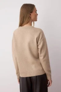 TRENDYOLMİLLA Mink Soft textured Stone embroidered Knitwear Sweater - Image 4