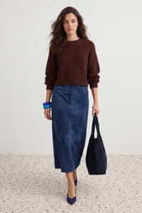 TRENDYOLMİLLA Brown Back Cut Out/Window Detailed Knitwear Sweater - Image 3