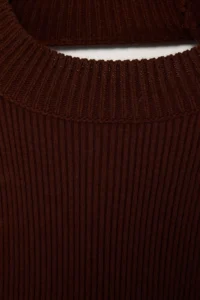 TRENDYOLMİLLA Brown Back Cut Out/Window Detailed Knitwear Sweater - Image 5