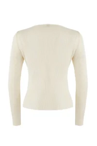 TRENDYOLMİLLA Wardrobe Essentials Ecru Drink Look Knitwear Blouse-Sweater | - Image 6