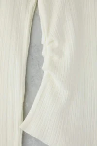TRENDYOLMİLLA Bonnet Mercerized Look Premium Thread/Special Thread Drape/Shirring Detailed Knitwear Sweater - Image 6