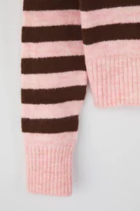 TRENDYOLMİLLA Teen PINK Soft textured Turndown collar Knitwear Sweater - Image 7