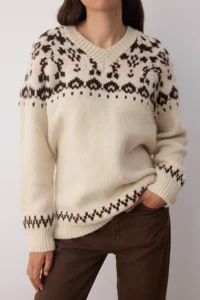 TRENDYOLMİLLA Stone Soft textured Wide Pattern Knitwear Sweater - Image 4