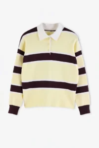 TRENDYOLMİLLA Wardrobe Essentials Yellow*002 Premium/Special Thread Polo Shirt Collar Knitwear Sweater | - Image 5