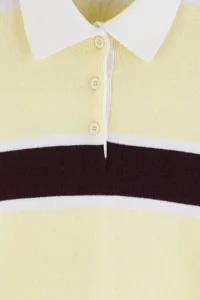 TRENDYOLMİLLA Wardrobe Essentials Yellow*002 Premium/Special Thread Polo Shirt Collar Knitwear Sweater | - Image 6