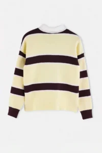 TRENDYOLMİLLA Wardrobe Essentials Yellow*002 Premium/Special Thread Polo Shirt Collar Knitwear Sweater | - Image 7