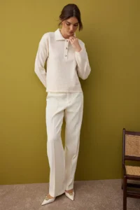 TRENDYOLMİLLA Stone Soft textured Wide Pattern Knitwear Sweater - Image 2