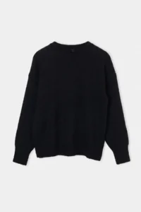 TRENDYOLMİLLA Wardrobe Essentials Black Woolly Premium Thread Basic Wide Pattern Knitwear Sweater | - Image 7