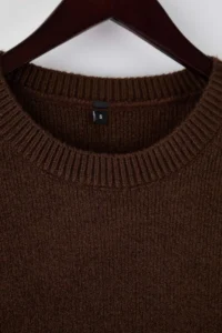 TRENDYOLMİLLA Wardrobe Essentials Brown Woolly Premium Thread Basic Wide Pattern Knitwear Sweater | - Image 7