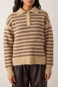 TRENDYOLMİLLA Wardrobe Essentials Camel*001 Woolly Basic Wide Pattern Special Thread Knitwear Sweater | - Image 3