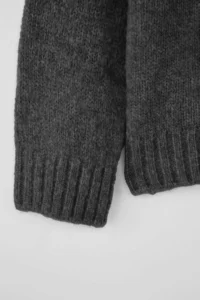 TRENDYOLMİLLA Wardrobe Essentials Anthracite Soft textured Wide Pattern Basic Knitwear Sweater | - Image 6