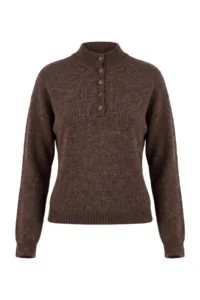 TRENDYOLMİLLA Wardrobe Essentials Brown Soft textured Knitwear Sweater