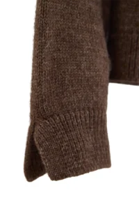 TRENDYOLMİLLA Wardrobe Essentials Brown Soft textured Knitwear Sweater - Image 3