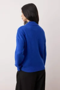 TRENDYOLMİLLA Wardrobe Essentials Saks BLUE Soft textured Knitwear Sweater | - Image 4