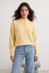 TRENDYOLMİLLA Yellow Wardrobe Essentials Soft textured Knitwear Sweater - Image 5