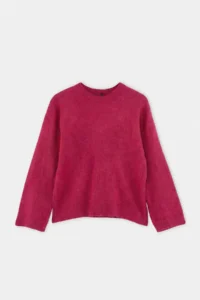 TRENDYOLMİLLA Wardrobe Essenstials Fuchsia Soft textured Wide Pattern Basic Knitwear Sweater - Image 6