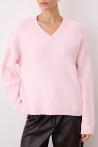 TRENDYOLMİLLA Wardrobe Essentials PINK Basic Wide Pattern Soft textured Knitwear Sweater | - Image 3
