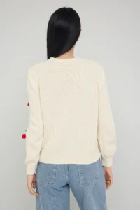 TRENDYOLMİLLA Teen Stone Meyve Embroidery embroidered Knitwear Sweater - Image 4