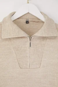 TRENDYOLMİLLA Stone Wide Pattern Zippered Knitwear Sweater - Image 6