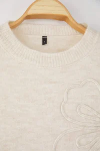 TRENDYOLMİLLA Stone Soft textured flower patterned Knitwear Sweater - Image 7