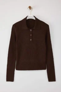 TRENDYOLMİLLA Brown-Red 2 Sets Basic Short/Crop 2 Sets Paket Knitwear Cardigan-Sweater - Image 12